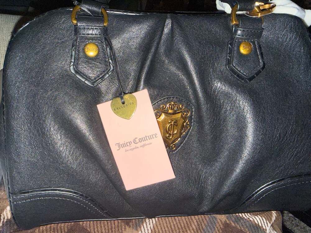 Juicy Couture Romance Satchel in Liquorice Black